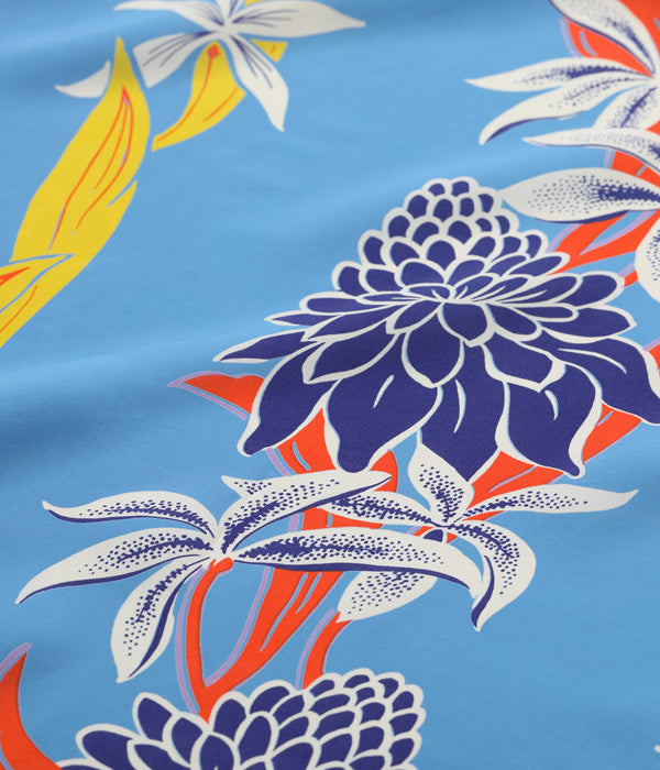 SUN SURF RAYON HAWAIIAN SHIRT “BLOOMS OF TORCH FLOWER”