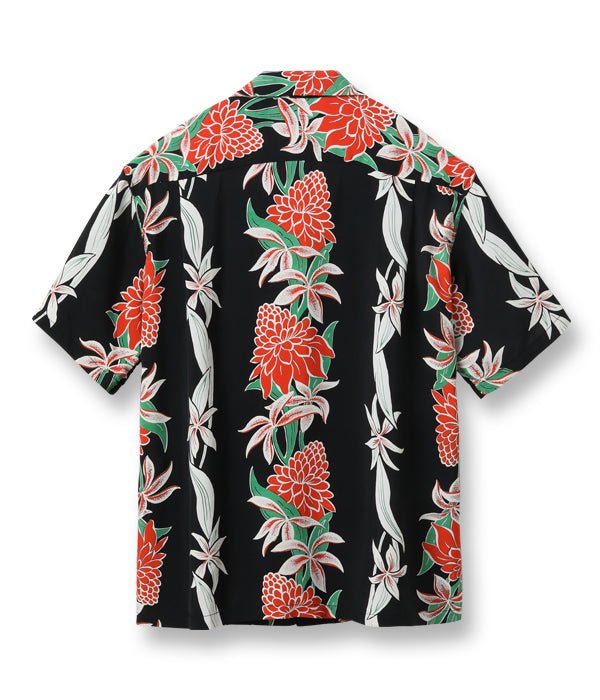 SUN SURF RAYON HAWAIIAN SHIRT “BLOOMS OF TORCH FLOWER”