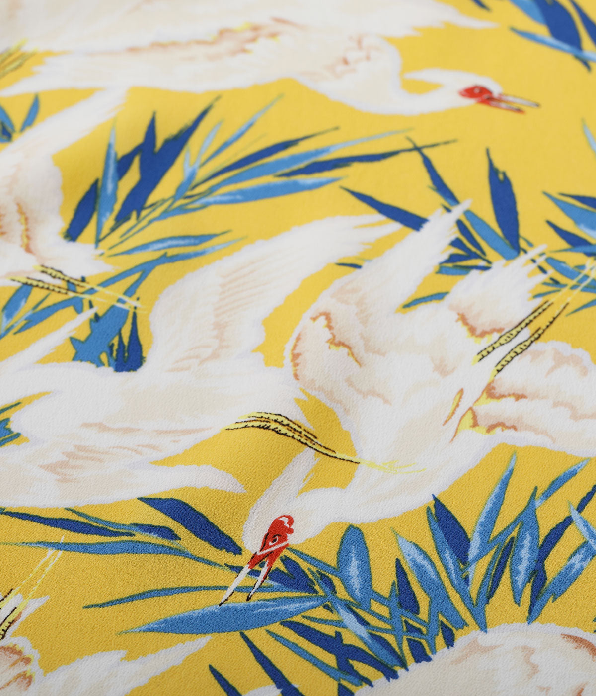 SUN SURF RAYON HAWAIIAN SHIRT “WHITE EGRET”