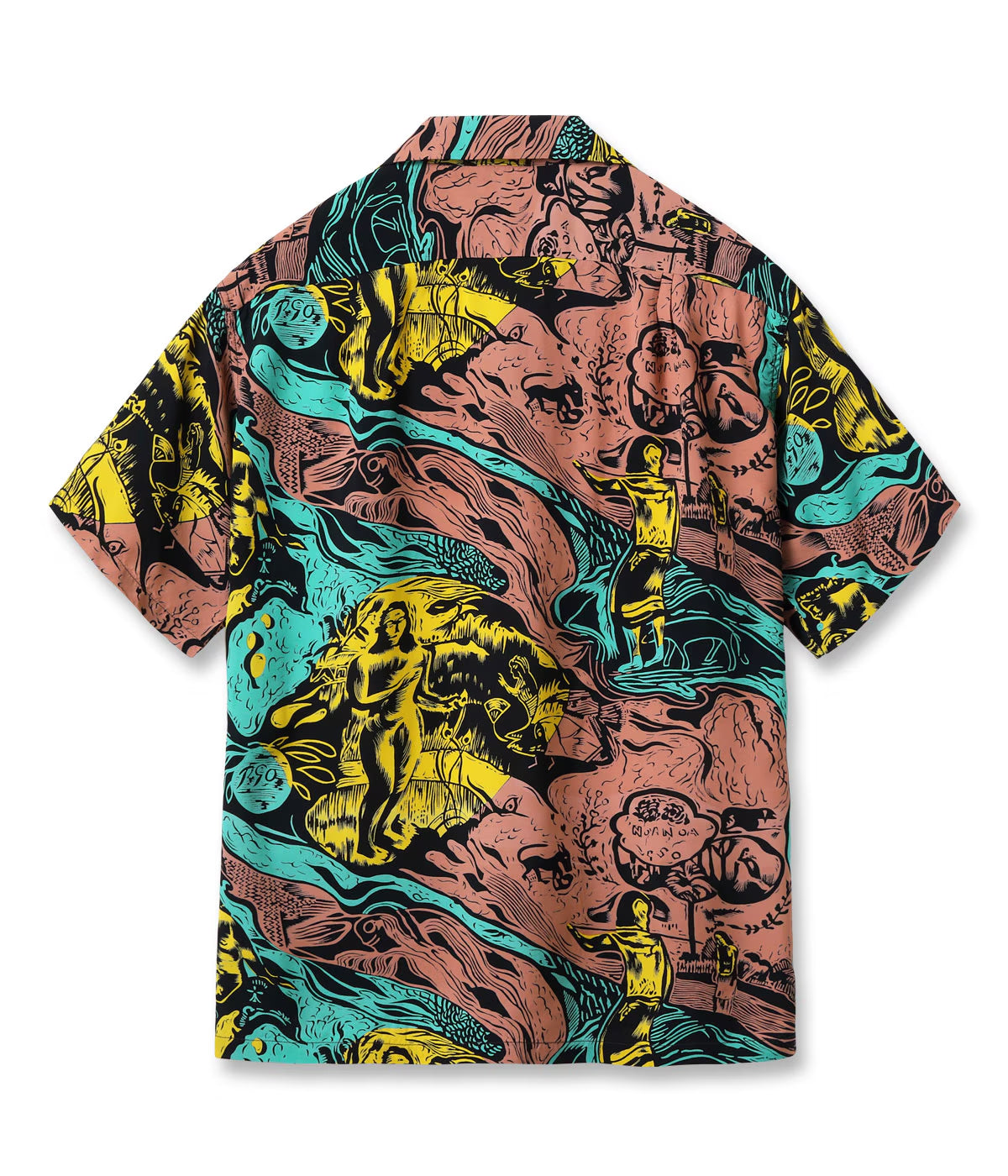 SUN SURF RAYON HAWAIIAN SHIRT SPECIAL EDITION “GAUGUIN WOODCUT MYSTIC”