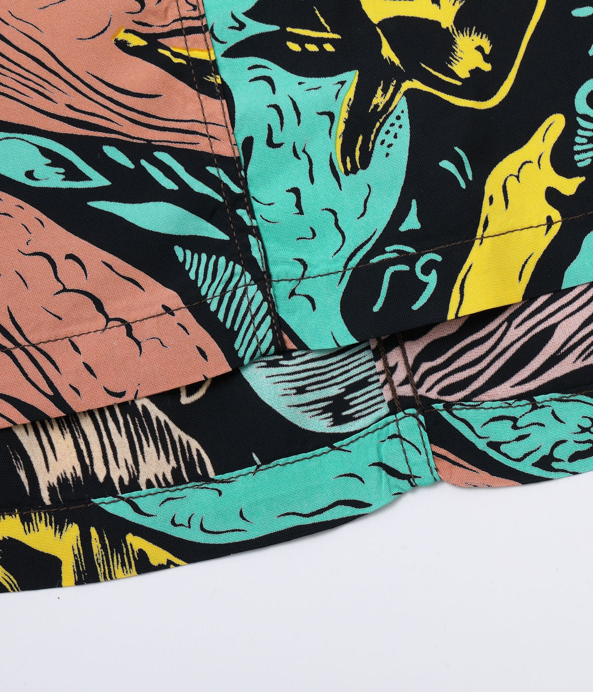 SUN SURF RAYON HAWAIIAN SHIRT SPECIAL EDITION “GAUGUIN WOODCUT MYSTIC”