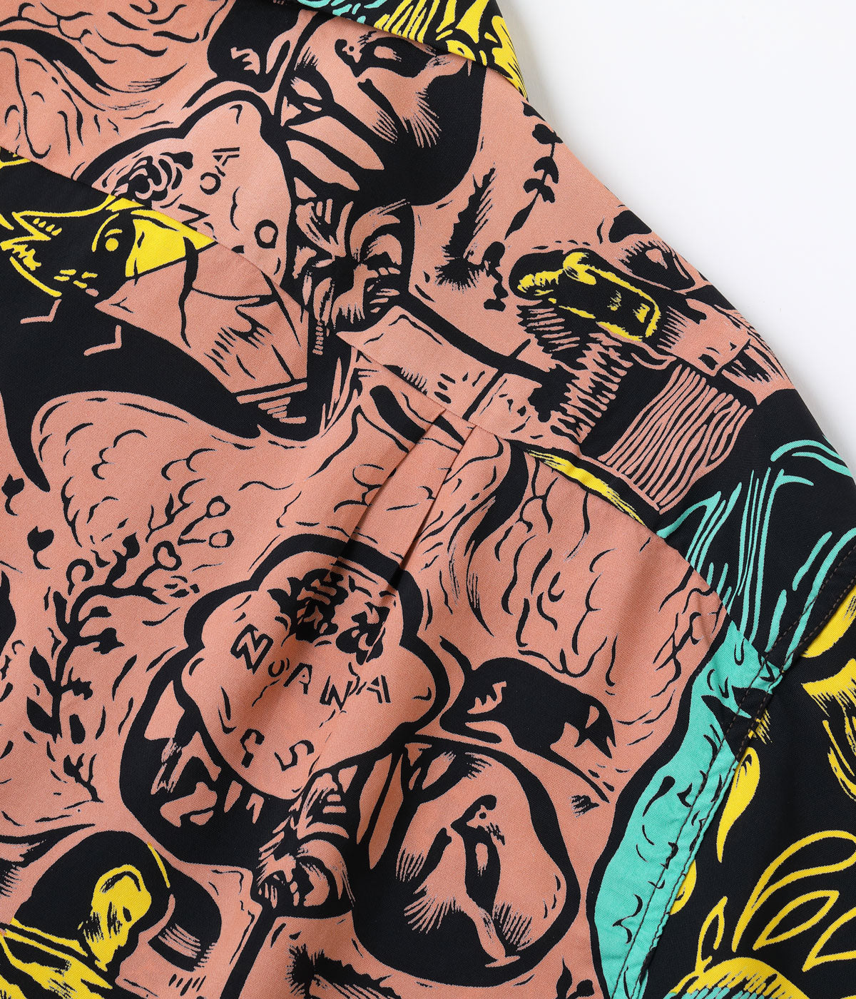 SUN SURF RAYON HAWAIIAN SHIRT SPECIAL EDITION “GAUGUIN WOODCUT MYSTIC”