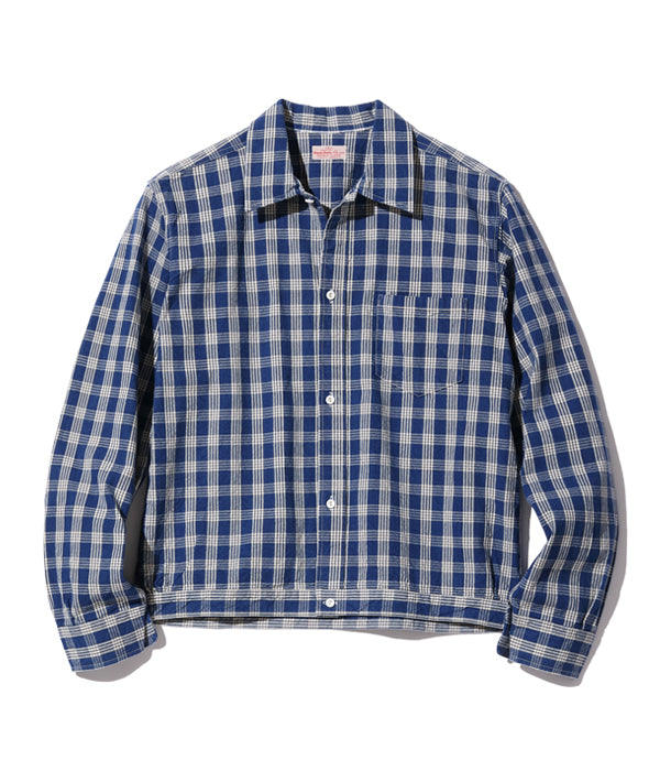 SUN SURF UNION SUPPLY PALAKA CHECK SHIRT BLOUSE