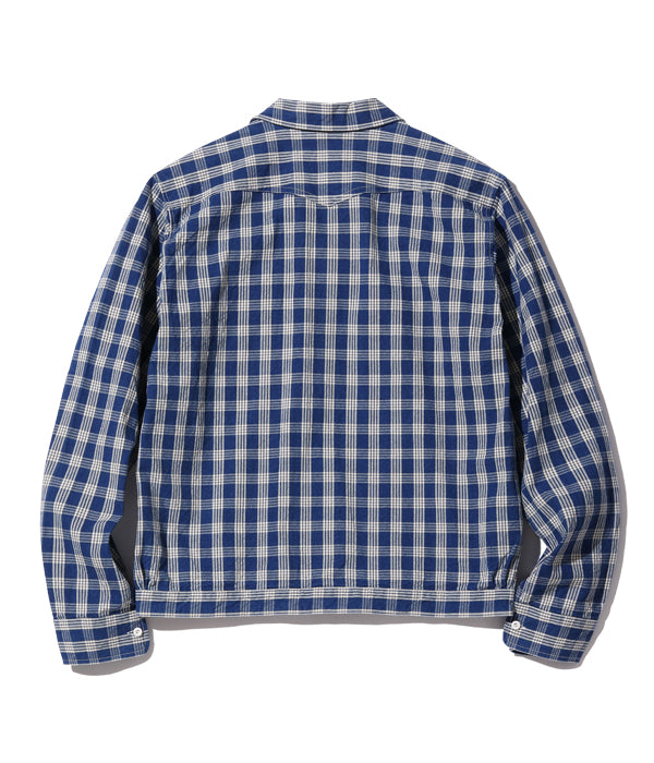 SUN SURF UNION SUPPLY PALAKA CHECK SHIRT BLOUSE