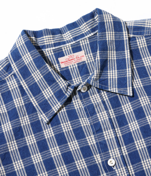 SUN SURF UNION SUPPLY PALAKA CHECK SHIRT BLOUSE – unexpected store