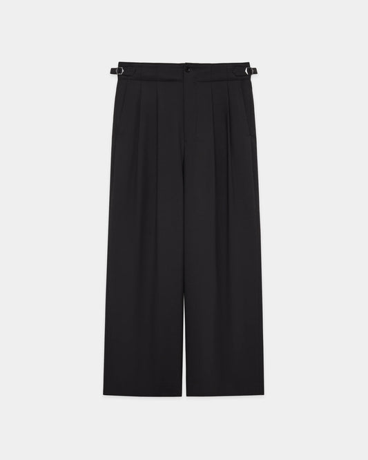 marka Two Tuck Military Trousers Recycled Polyester Non-Mulesed Wool Gabardine