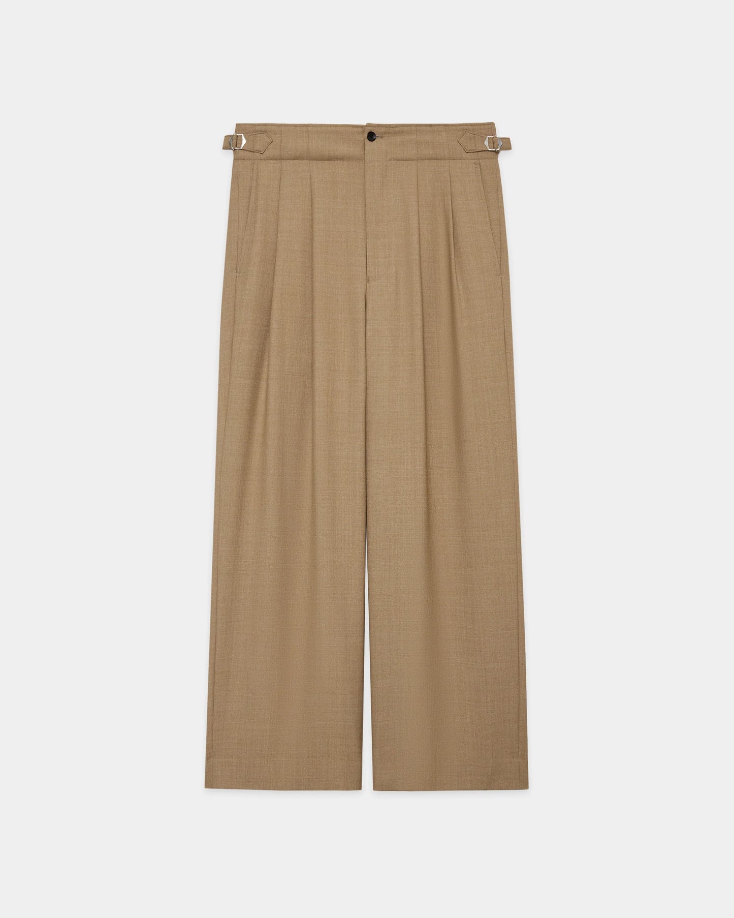 marka Two Tuck Military Trousers Recycled Polyester Non-Mulesed Wool Gabardine