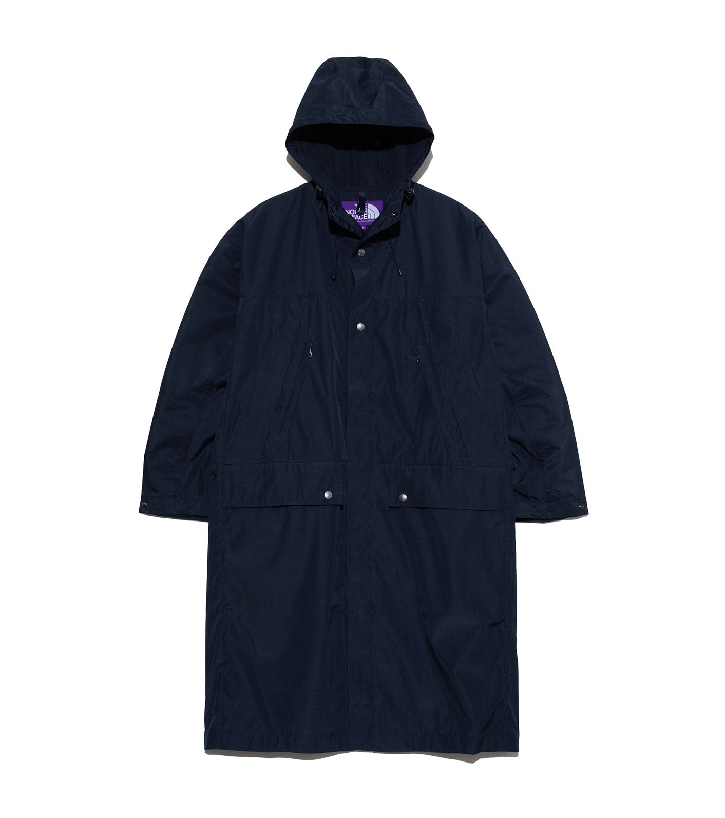 North face purple outlet label mountain wind parka