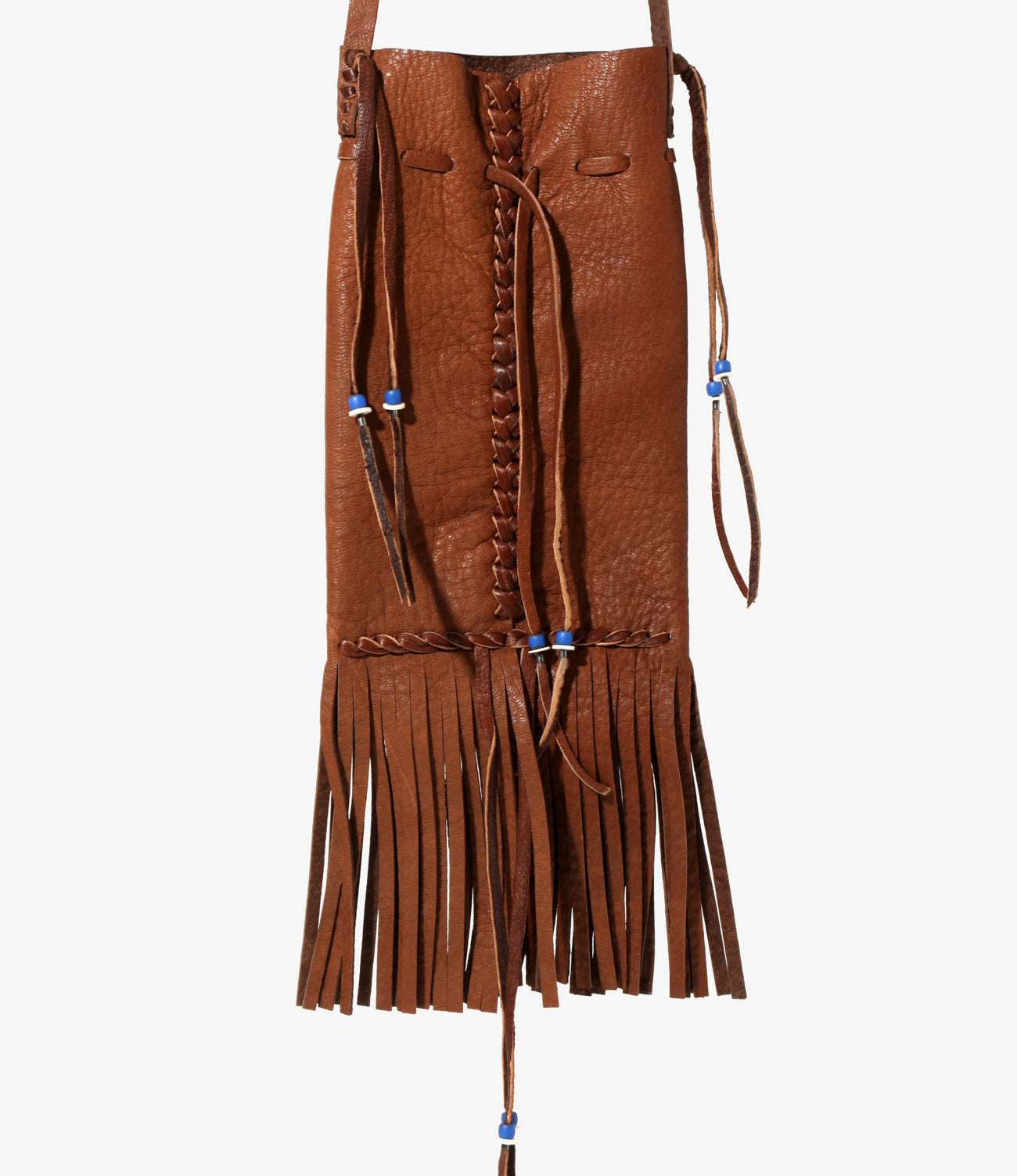 Needles FRINGED NECK POUCH - DEERSKIN