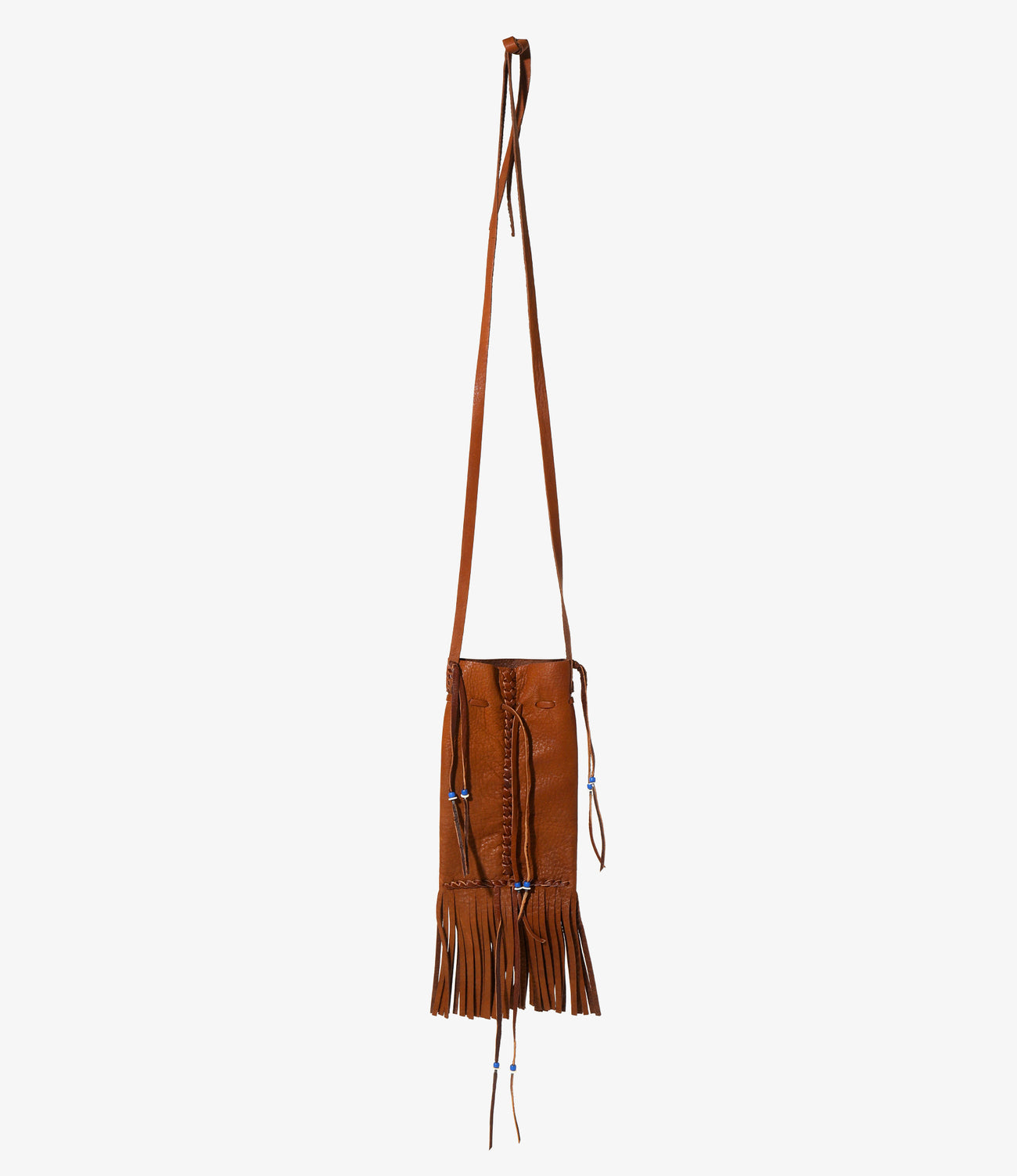 Needles FRINGED NECK POUCH - DEERSKIN