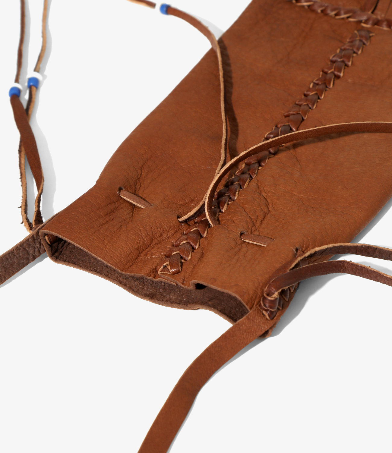 Needles FRINGED NECK POUCH - DEERSKIN