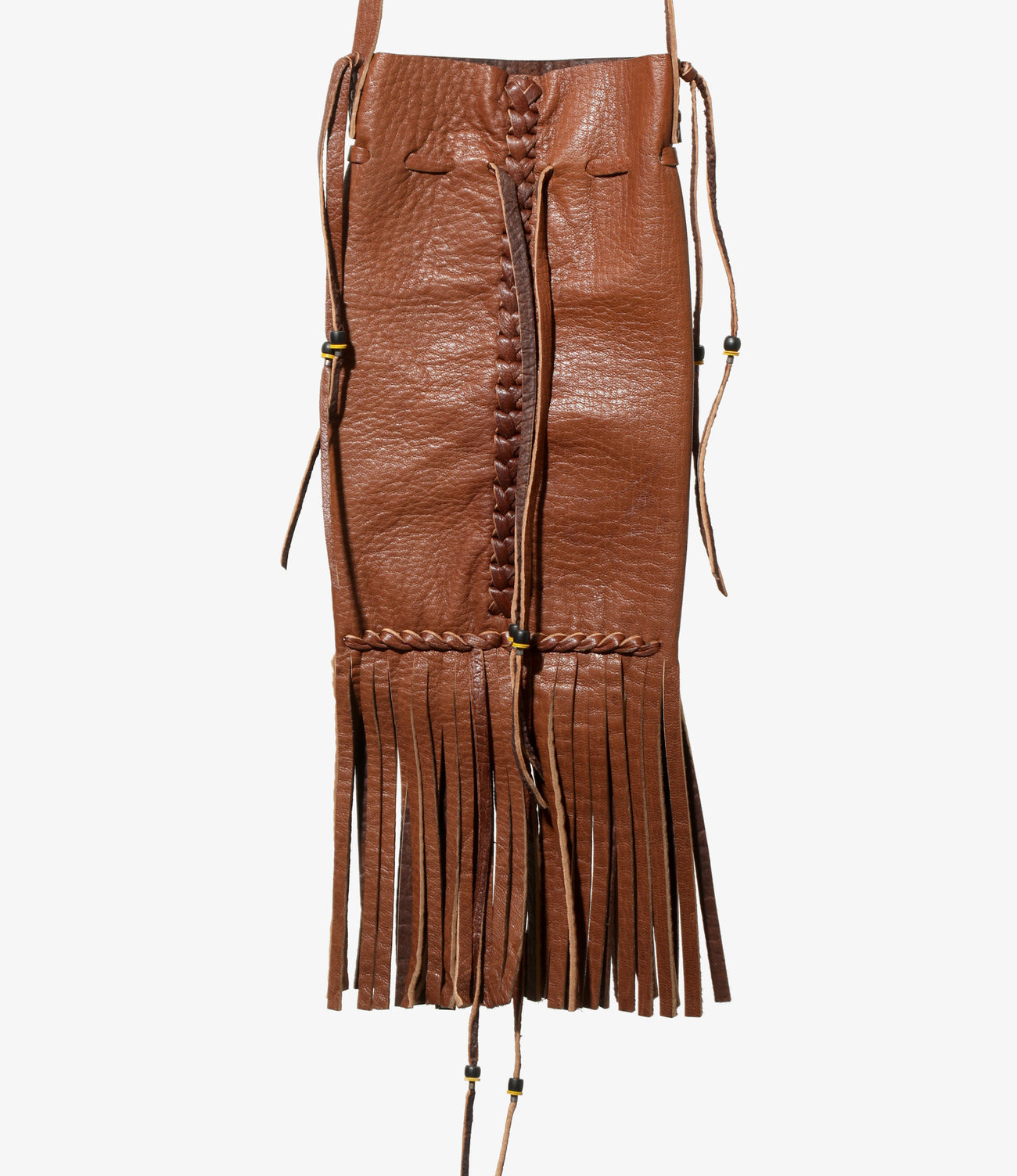 Needles FRINGED NECK POUCH - DEERSKIN