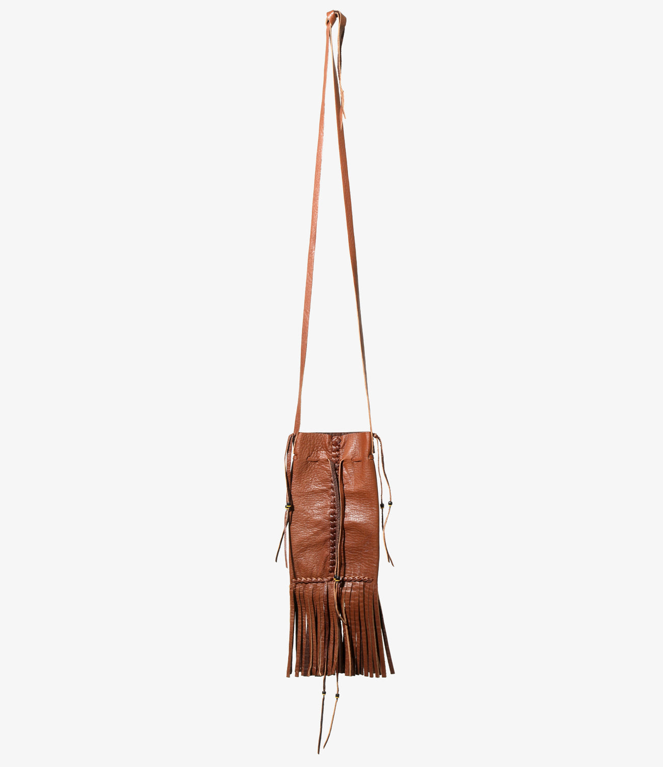 Needles FRINGED NECK POUCH - DEERSKIN