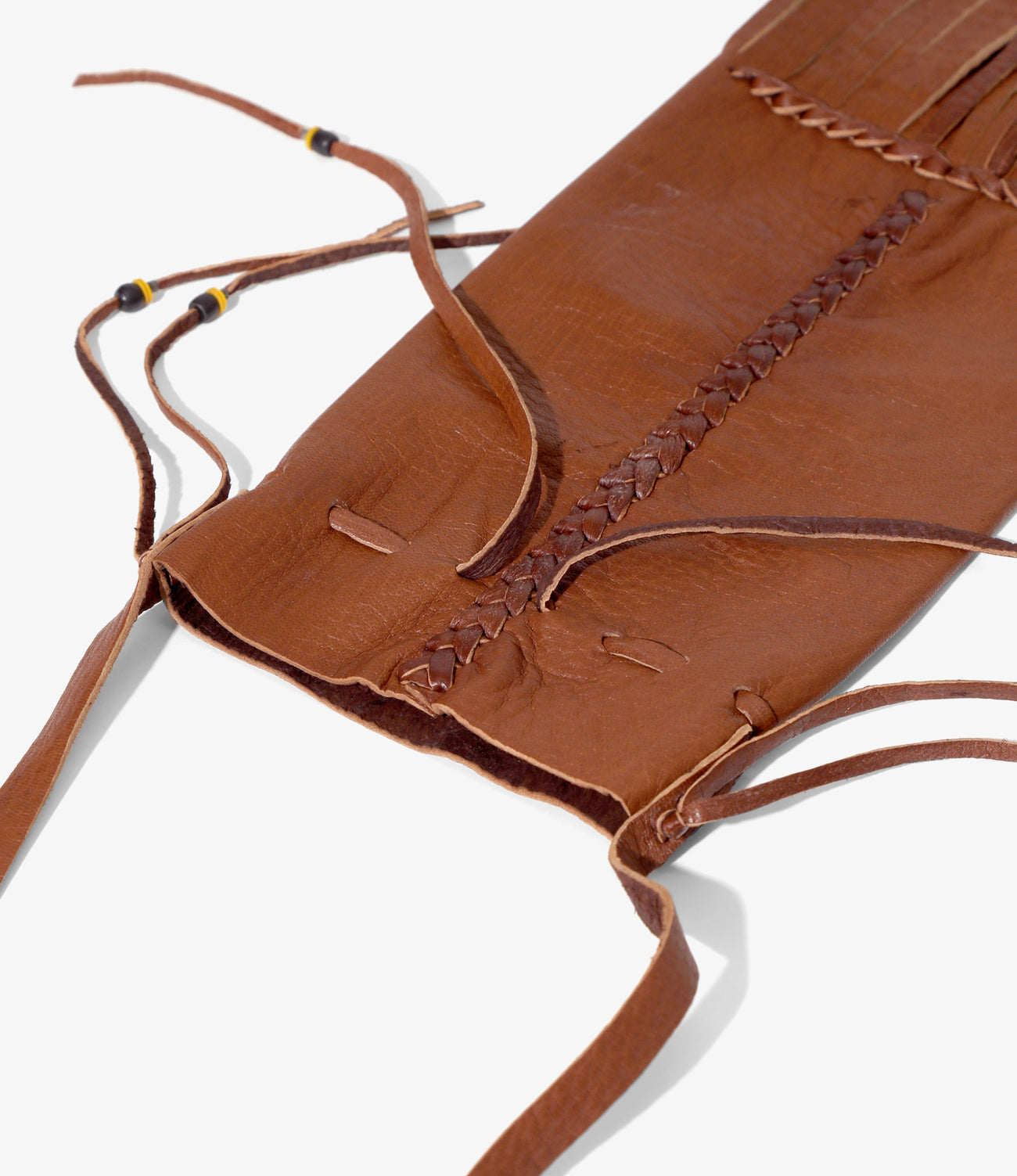 Needles FRINGED NECK POUCH - DEERSKIN