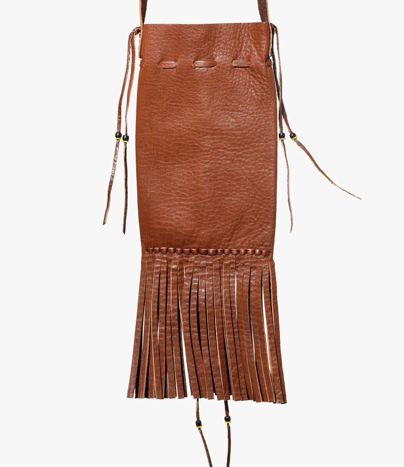 Needles FRINGED NECK POUCH - DEERSKIN