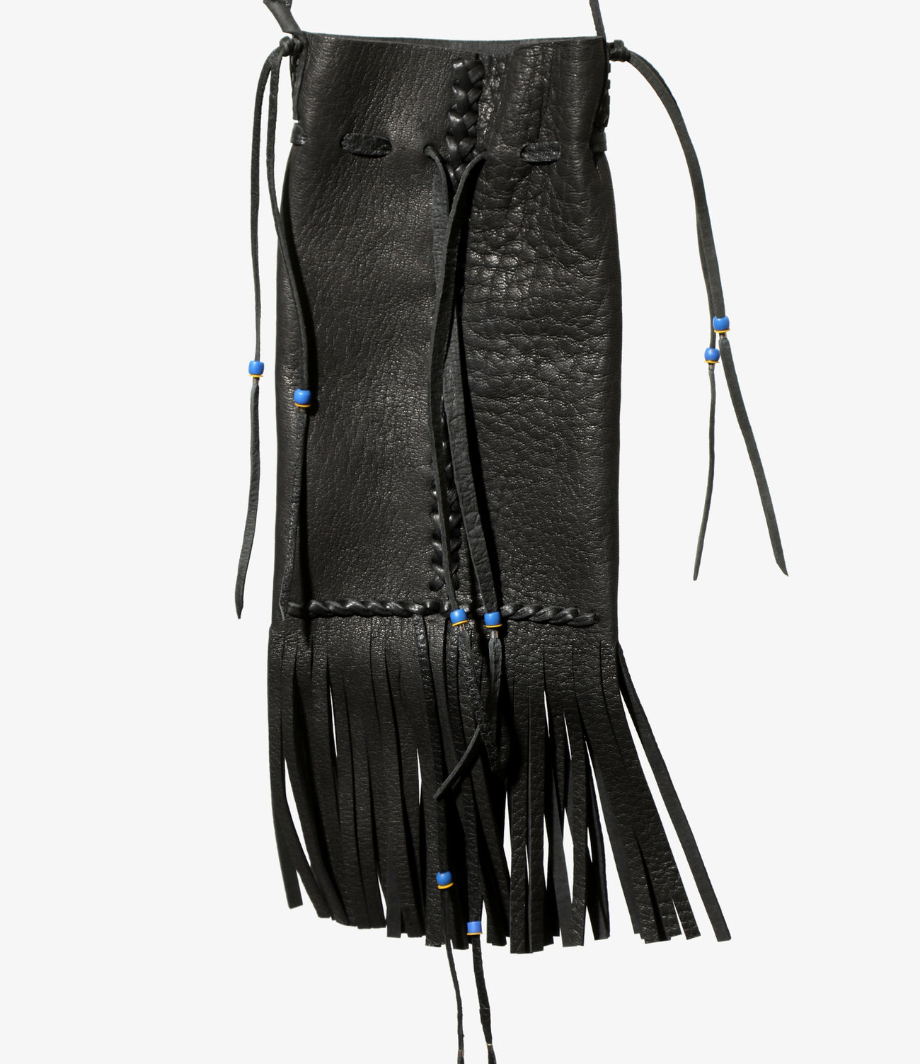 Needles FRINGED NECK POUCH - DEERSKIN