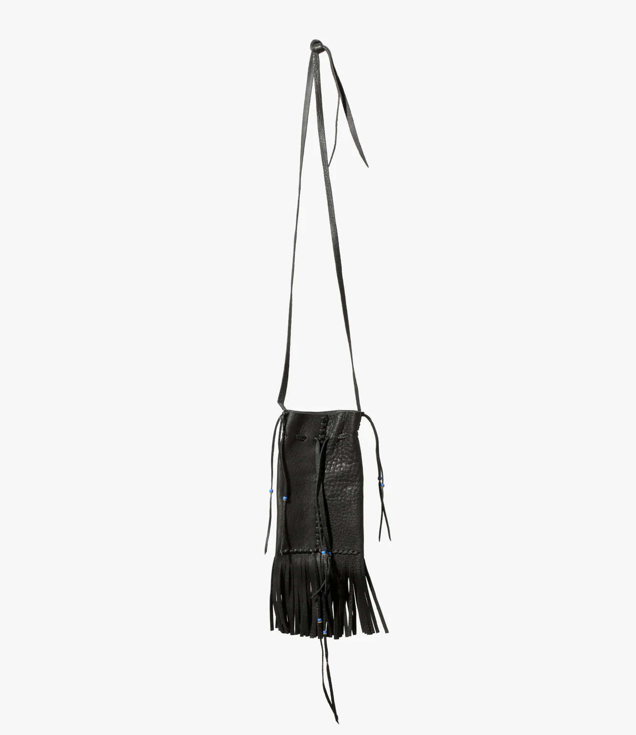 Needles FRINGED NECK POUCH - DEERSKIN