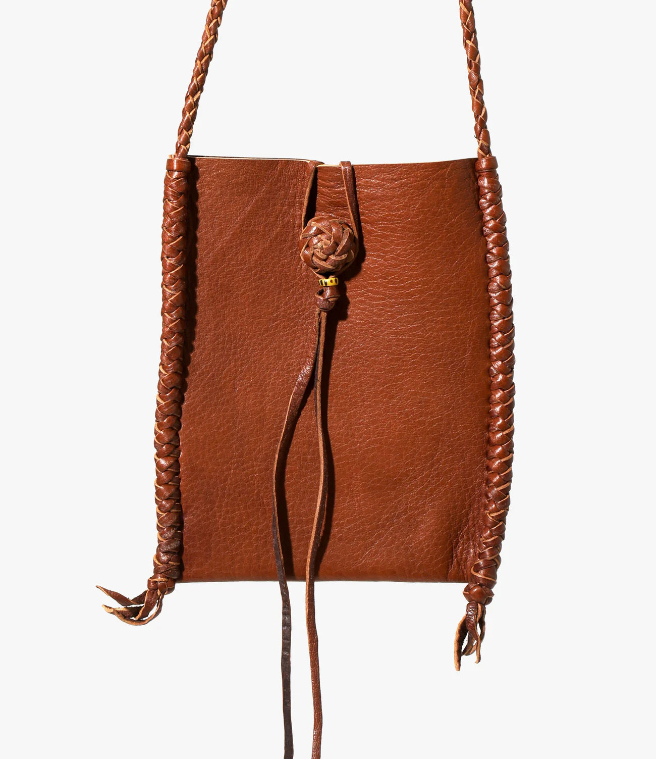 Needles BRAIDED NECK POUCH - DEERSKIN