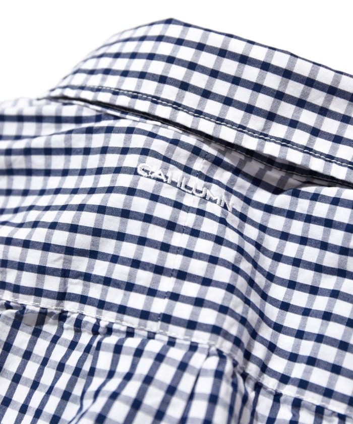 CAHLUMN Magazine Pocket Broad Shirt (Gingham)