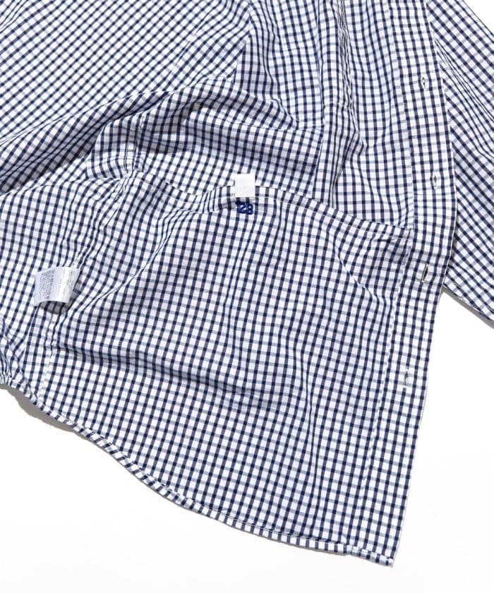 CAHLUMN Magazine Pocket Broad Shirt (Gingham)