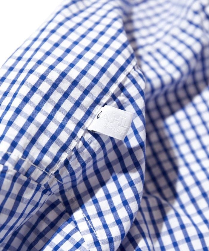 CAHLUMN Magazine Pocket Broad Shirt (Gingham)