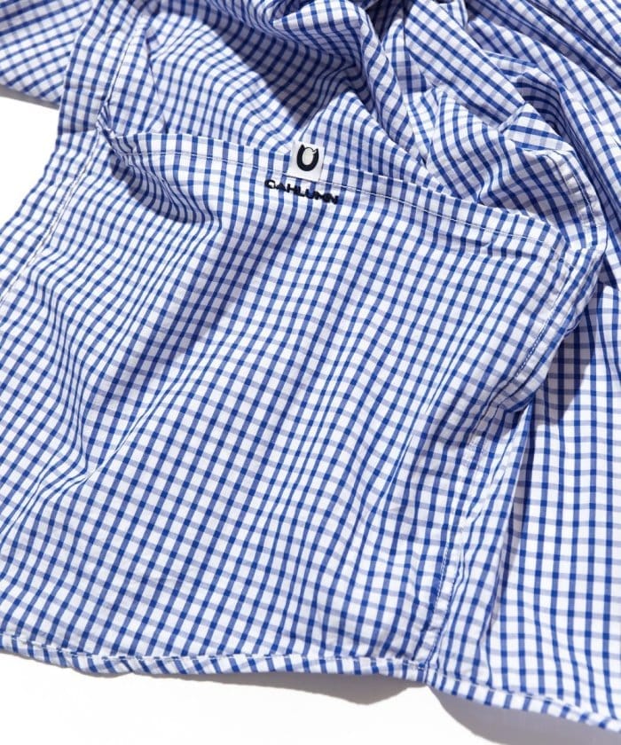 CAHLUMN Magazine Pocket Broad Shirt (Gingham)