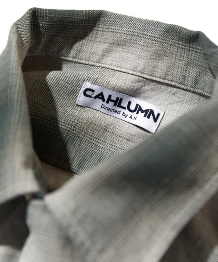 CAHLUMN Magazine Pocket Open Collar Shirt (Ombre) – unexpected store