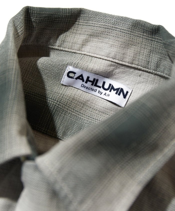 CAHLUMN Magazine Pocket Open Collar Shirt (Ombre)