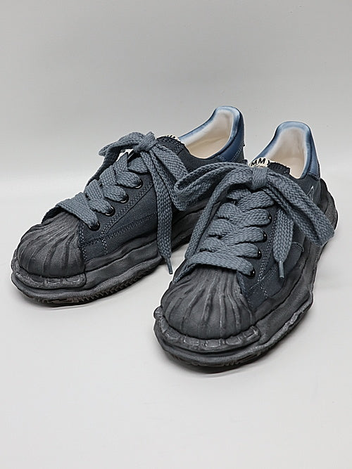 Maison MIHARA YASUHIRO BLAKEY Low Original Sole Canvas Garment Dye Low-Top Sneakers Black/Black