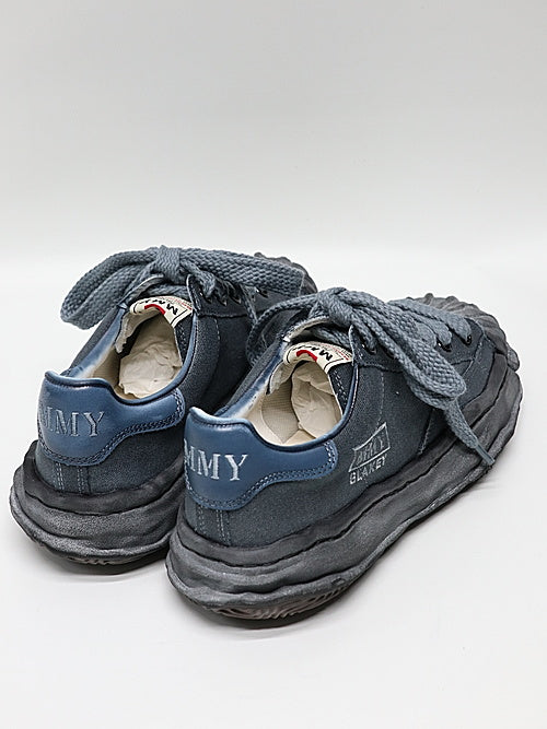 Maison MIHARA YASUHIRO BLAKEY Low Original Sole Canvas Garment Dye Low-Top Sneakers Black/Black