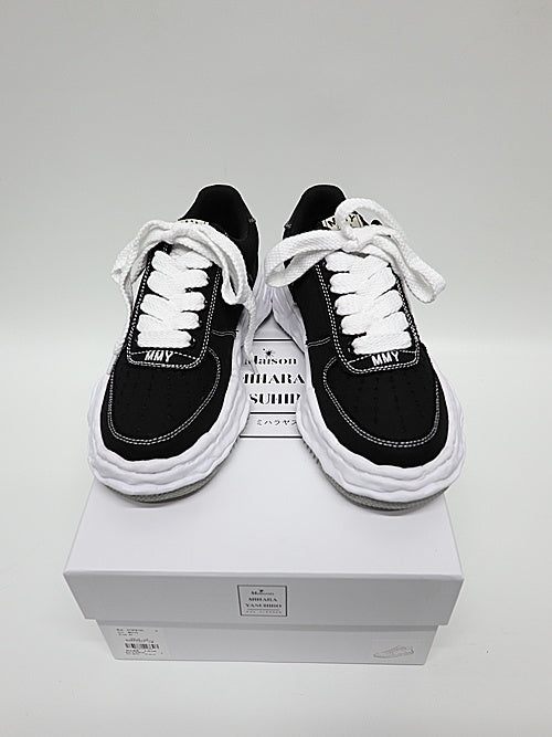 Maison MIHARA YASUHIRO WAYNE Original Sole Canvas Lowtop Sneaker Black