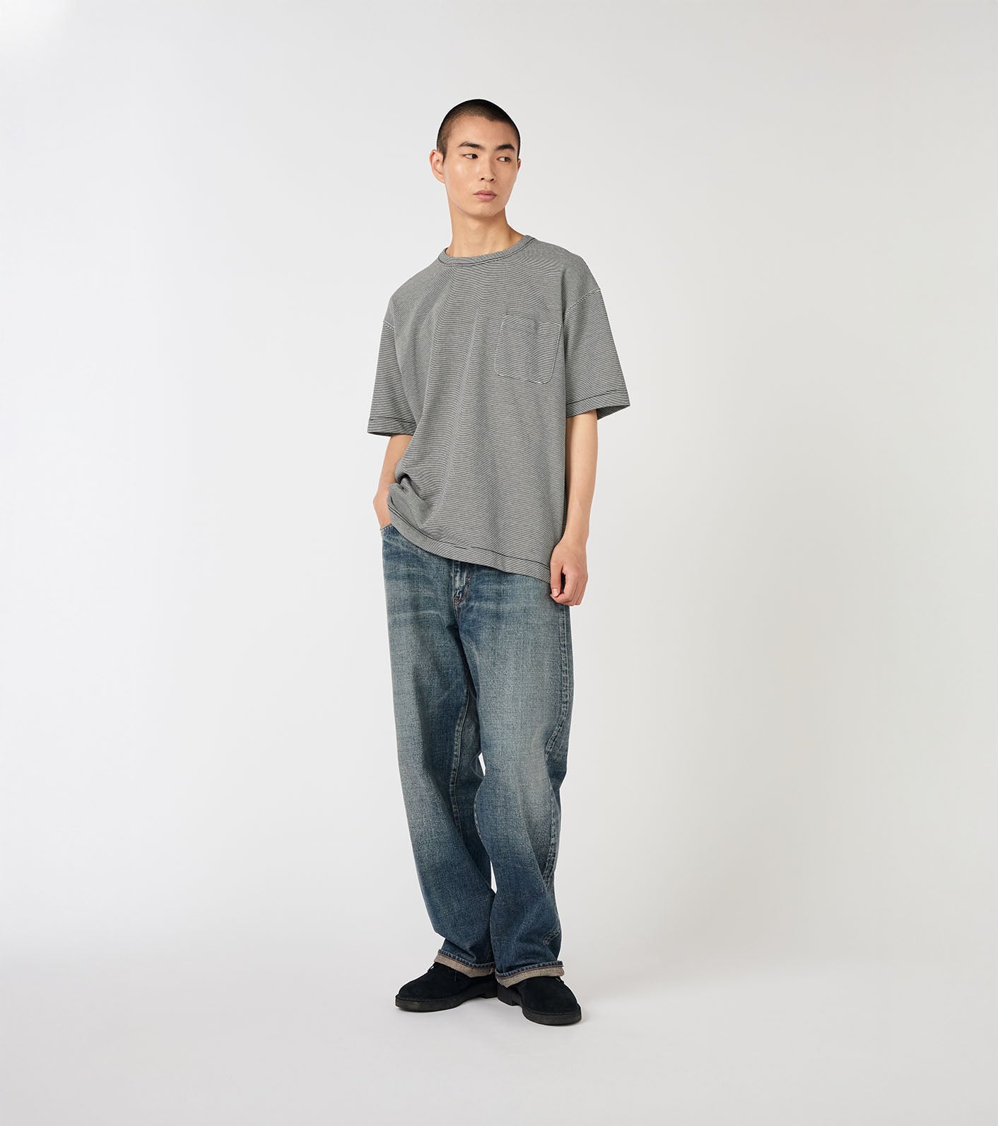 nanamica Micro Stripe Pocket Tee