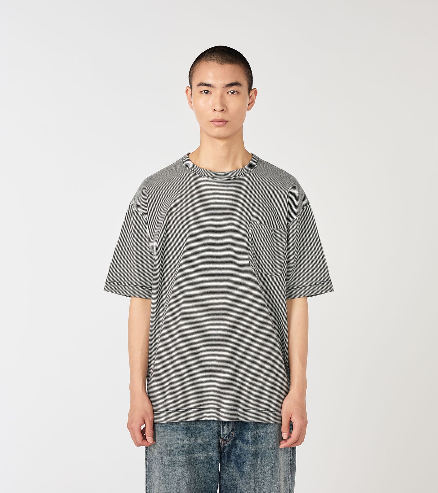 nanamica Micro Stripe Pocket Tee