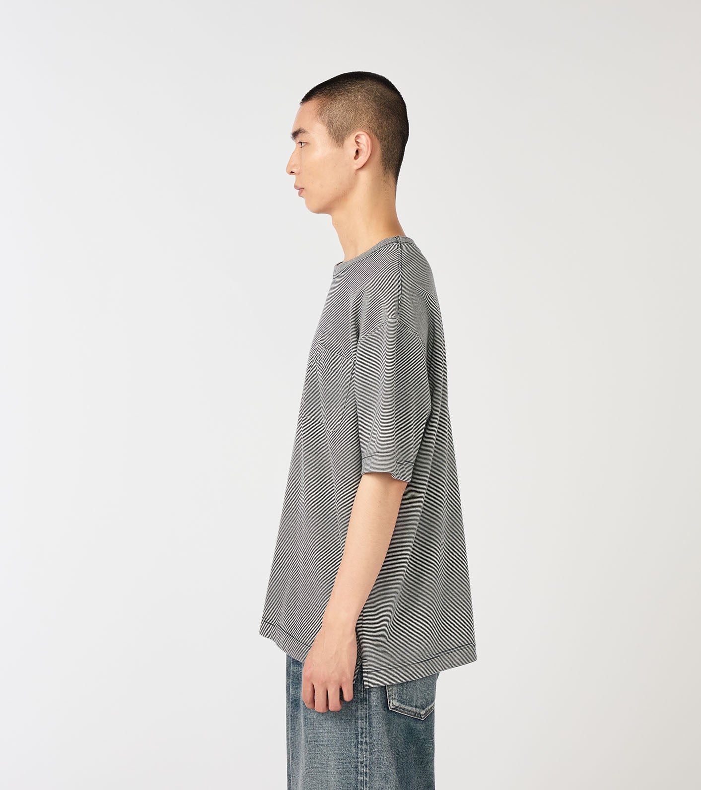 nanamica Micro Stripe Pocket Tee