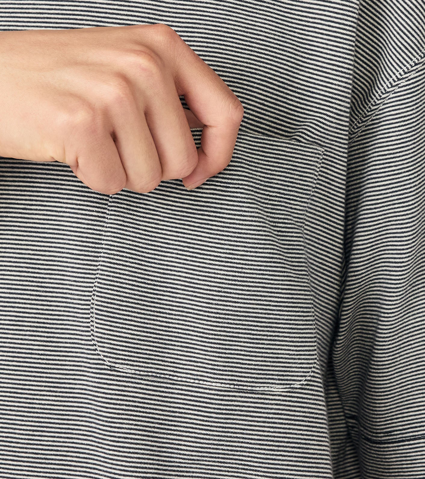 nanamica Micro Stripe Pocket Tee