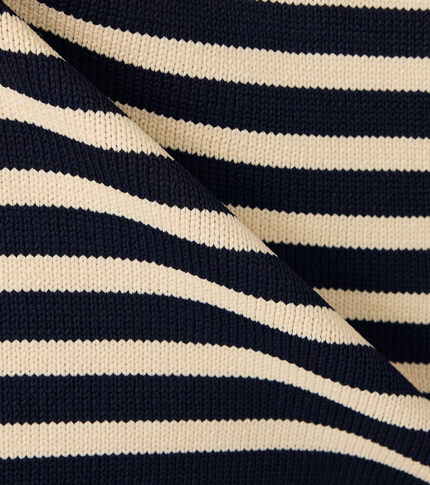 nanamica Mock Neck Stripe Sweater