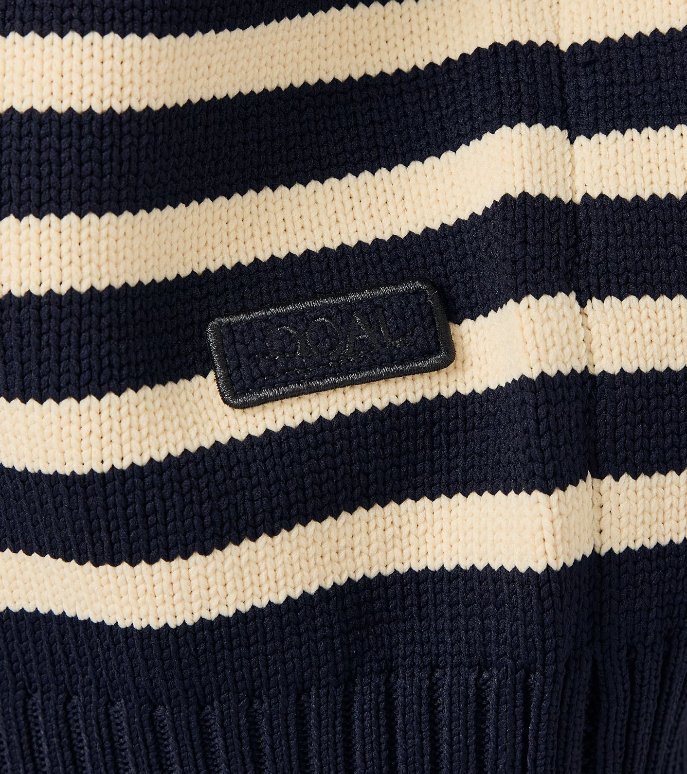 nanamica Mock Neck Stripe Sweater