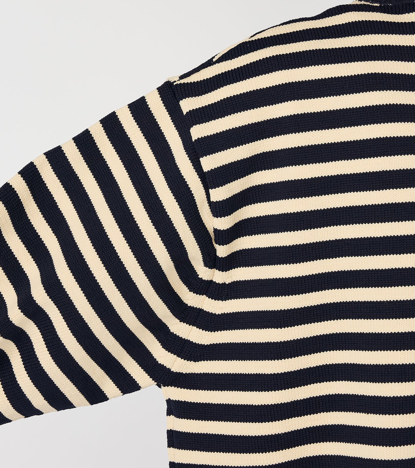 nanamica Mock Neck Stripe Sweater