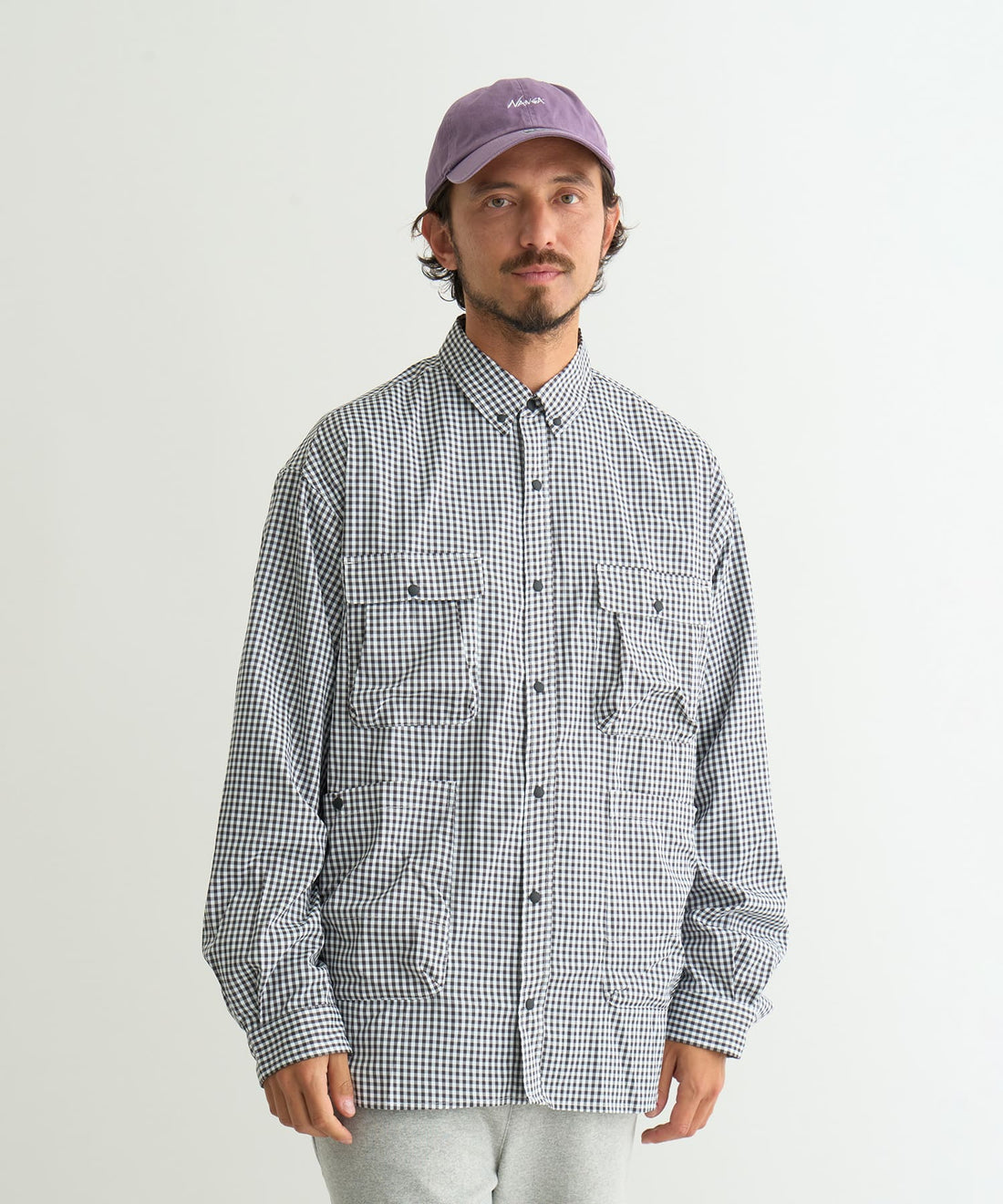 NANGA GINGHAM CHECK CAMP SHIRT