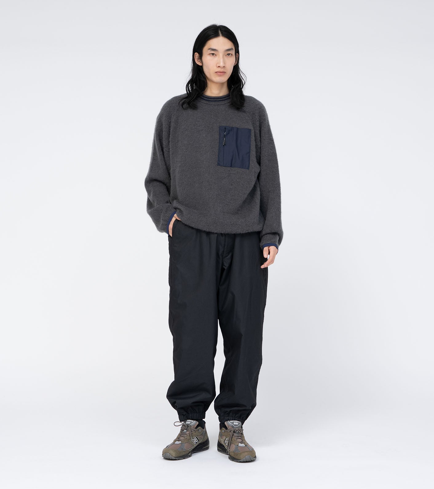 THE NORTH FACE Purple Label Mohair Field Crewneck Pullover