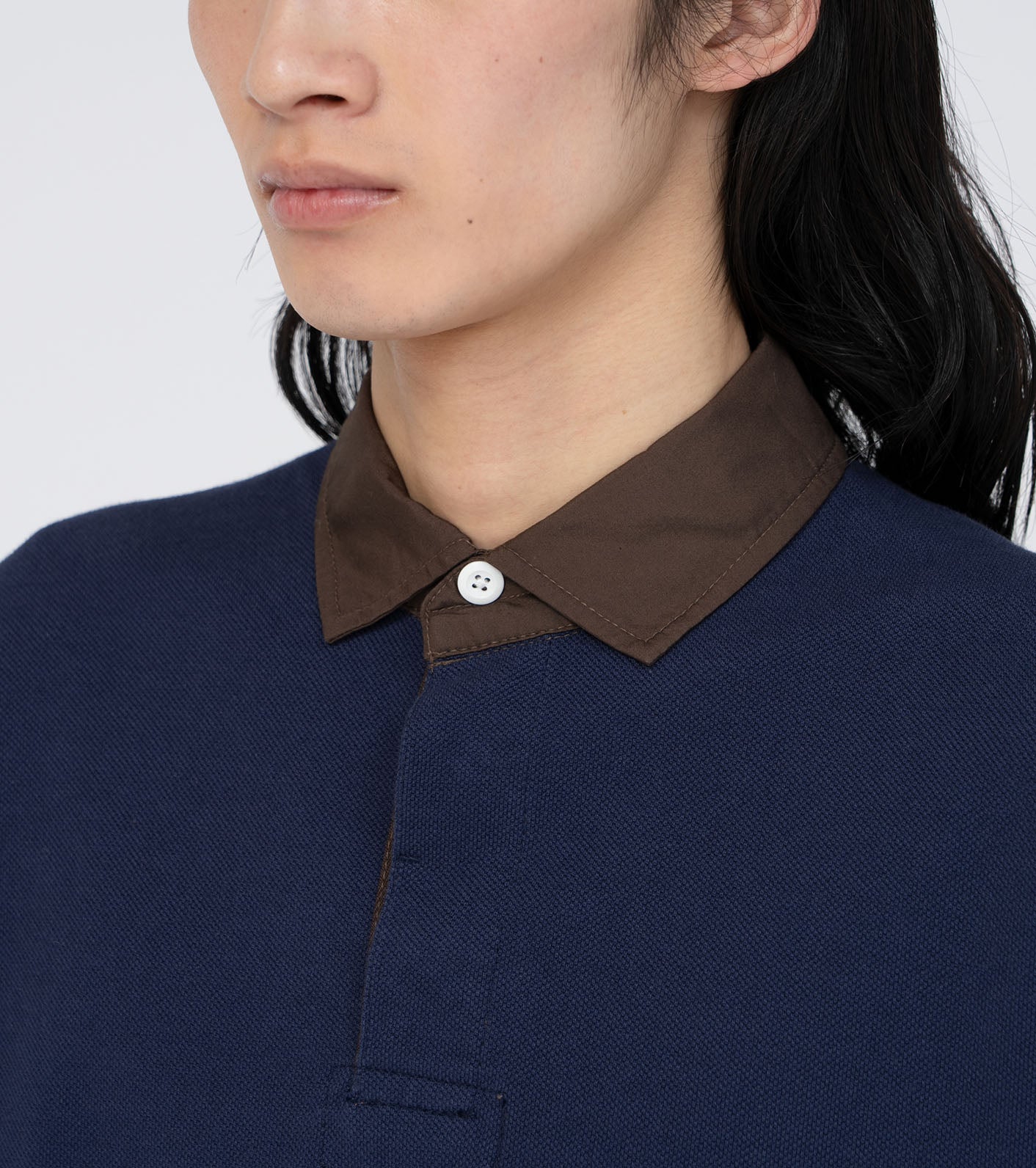 THE NORTH FACE Purple Label Moss Stitch Field Rugby Shirt