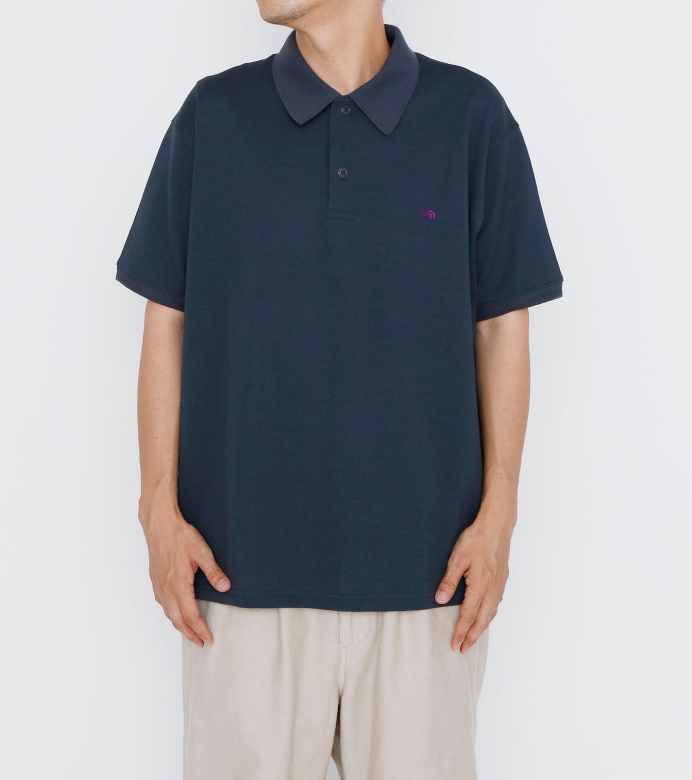 THE NORTH FACE PURPLE LABEL Moss Stitch Field Short Sleeve Polo