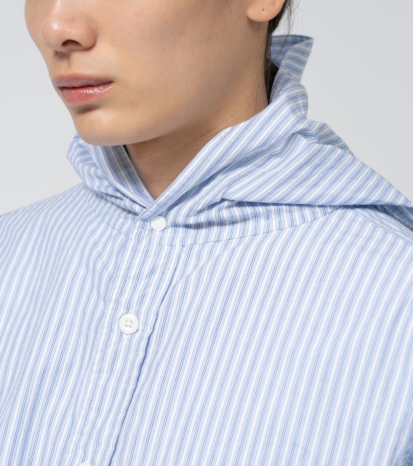 THE NORTH FACE PURPLE LABEL Mountain Striped Hooded Shirt