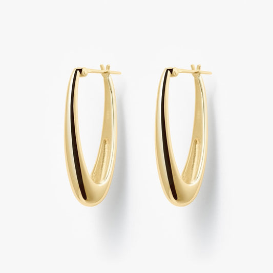 MARIHA Mystic Orbs Hoop Earrings Oval (gold color)