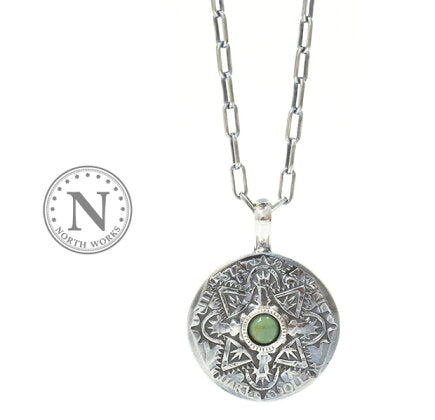 NORTH WORKS 25¢ NAVAJO STAMP NECKLACE N-208A