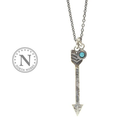 NORTH WORKS LIBERTY ARROW NECKLACE N-411