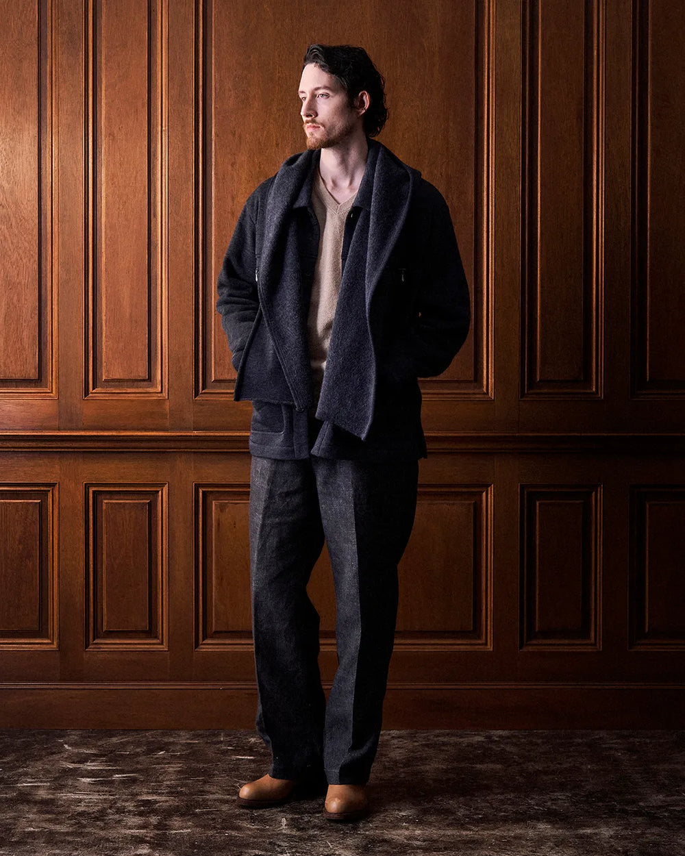 NICENESS N.MORLEY Printed Canvas Frisco Trousers