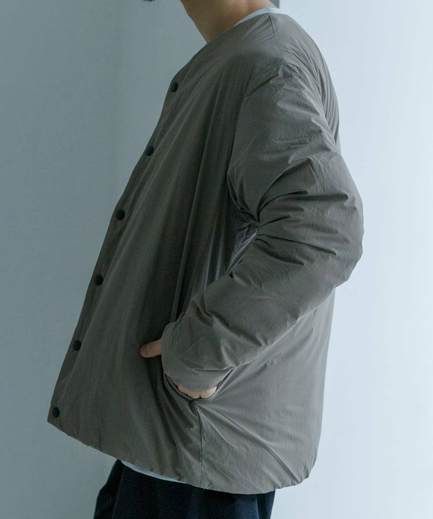 NANGA × URBAN RESEARCH AURORA No Collar Down Blouson