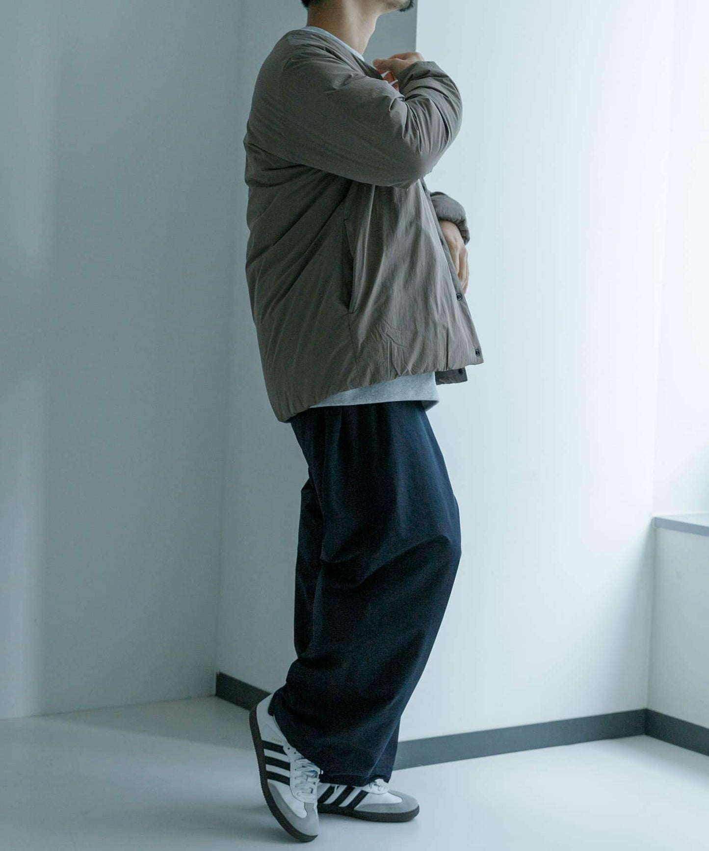 NANGA × URBAN RESEARCH AURORA No Collar Down Blouson