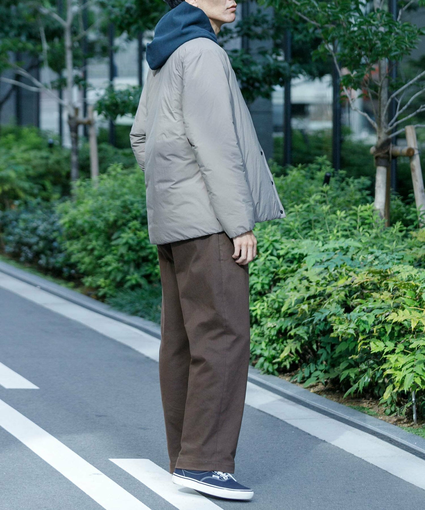 NANGA × URBAN RESEARCH AURORA No Collar Down Blouson